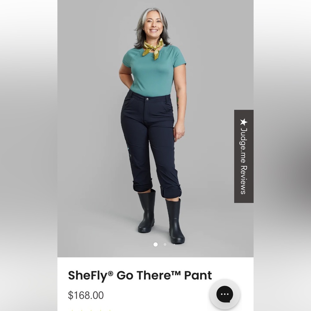 Hiking pants 14-16 with second fly for women to pee outdoors!